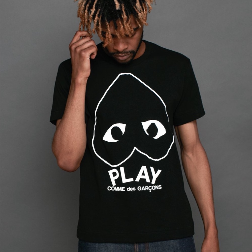 Comme des Garçons Play Tee Shirt Black